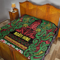 Aotearoa Iwi Ngati Hine Quilt Maori Wharenui House Tribal Pattern LT9 - Polynesian Pride