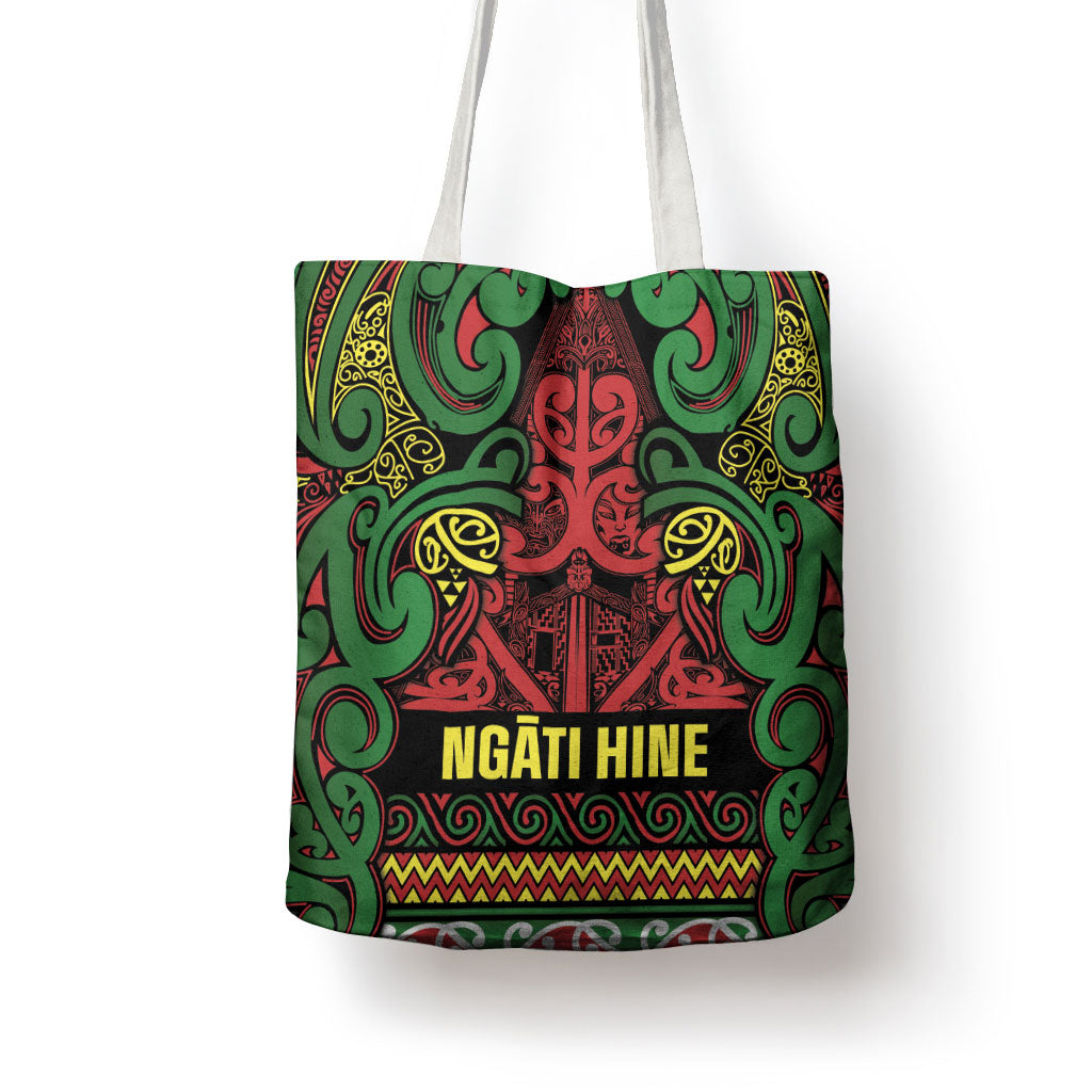 Aotearoa Iwi Ngati Hine Tote Bag Maori Wharenui House Tribal Pattern LT9 - Polynesian Pride