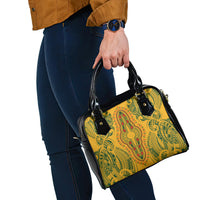 Africa Dashiki Shoulder Handbag African Tribal Art Mixed Polynesian Tattoo Gold Color Unique LT9 - Polynesian Pride