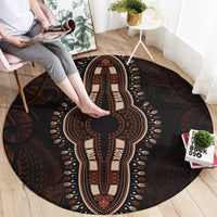 Africa Dashiki Round Carpet African Tribal Art Mixed Polynesian Tattoo Red Color Unique LT9 - Polynesian Pride