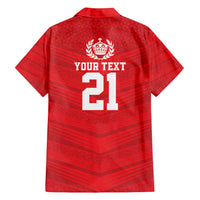 Custom Mate Ma'a Tonga Heritage Family Matching Tank Maxi Dress and Hawaiian Shirt Pacific Tribal Rugby Red Edition LT9 - Polynesian Pride