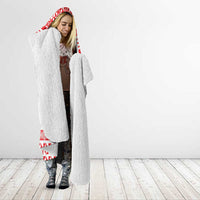 Custom Mate Ma'a Tonga Heritage Hooded Blanket Pacific Tribal Rugby White Edition - Polynesian Pride