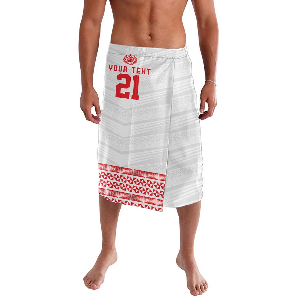 Custom Mate Ma'a Tonga Heritage Lavalava Pacific Tribal Rugby White Edition - Polynesian Pride