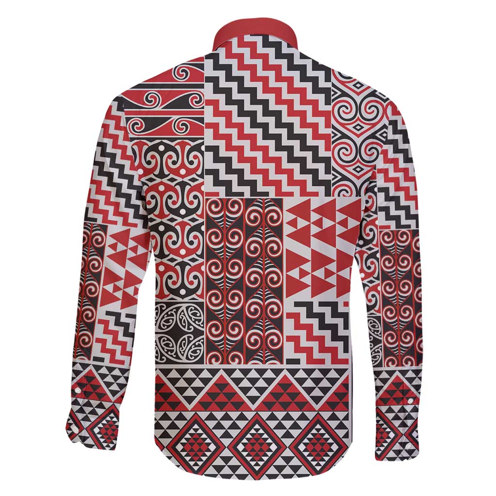 Aotearoa Kowhaiwhai Taniko Patchwork Motifs Family Matching Short Sleeve Bodycon Dress and Hawaiian Shirt LT9 - Polynesian Pride