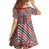 Aotearoa Kowhaiwhai Taniko Patchwork Motifs Family Matching Tank Maxi Dress and Hawaiian Shirt