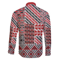 Aotearoa Kowhaiwhai Taniko Patchwork Motifs Family Matching Tank Maxi Dress and Hawaiian Shirt