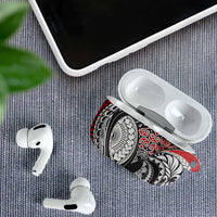 Aotearoa Maori Rugby Tribal Tattoo AirPods Case Kowhaiwhai Taniko Patchwork Motifs - Polynesian Pride