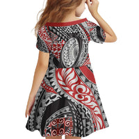 Aotearoa Maori Rugby Tribal Tattoo Family Matching Summer Maxi Dress and Hawaiian Shirt Kowhaiwhai Taniko Patchwork Motifs LT9 - Polynesian Pride