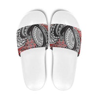 Aotearoa Maori Rugby Tribal Tattoo Slide Sandals Kowhaiwhai Taniko Patchwork Motifs - Polynesian Pride