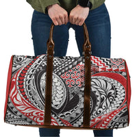 Aotearoa Maori Rugby Tribal Tattoo Travel Bag Kowhaiwhai Taniko Patchwork Motifs - Polynesian Pride