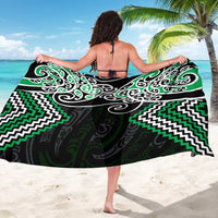 Green Aotearoa Tukutuku Manawa Tapu Sarong Ta Moko Toi Maori