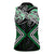 Green Aotearoa Tukutuku Manawa Tapu Women Sleeveless Polo Shirt Ta Moko Toi Maori