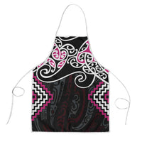 Pink Aotearoa Tukutuku Manawa Tapu Apron Ta Moko Toi Maori LT9 Pink - Polynesian Pride