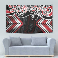 Red Aotearoa Tukutuku Manawa Tapu Tapestry Ta Moko Toi Maori LT9 - Polynesian Pride
