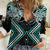 Turquoise Aotearoa Tukutuku Manawa Tapu Women Casual Shirt Ta Moko Toi Maori