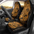 Gold Couple Dolphins Maori Polynesian Style Car Seat Cover