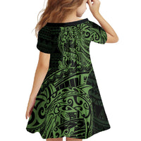 Green Couple Dolphins Maori Polynesian Style Family Matching Tank Maxi Dress and Hawaiian Shirt LT9 - Polynesian Pride