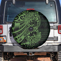 Green Couple Dolphins Maori Polynesian Style Spare Tire Cover LT9 Green - Polynesian Pride