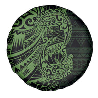 Green Couple Dolphins Maori Polynesian Style Spare Tire Cover LT9 - Polynesian Pride