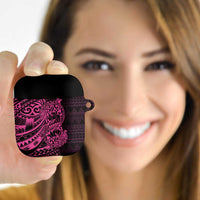 Pink Couple Dolphins Maori Polynesian Style AirPods Case - Polynesian Pride