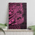 Pink Couple Dolphins Maori Polynesian Style Canvas Wall Art