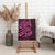 Pink Couple Dolphins Maori Polynesian Style Canvas Wall Art
