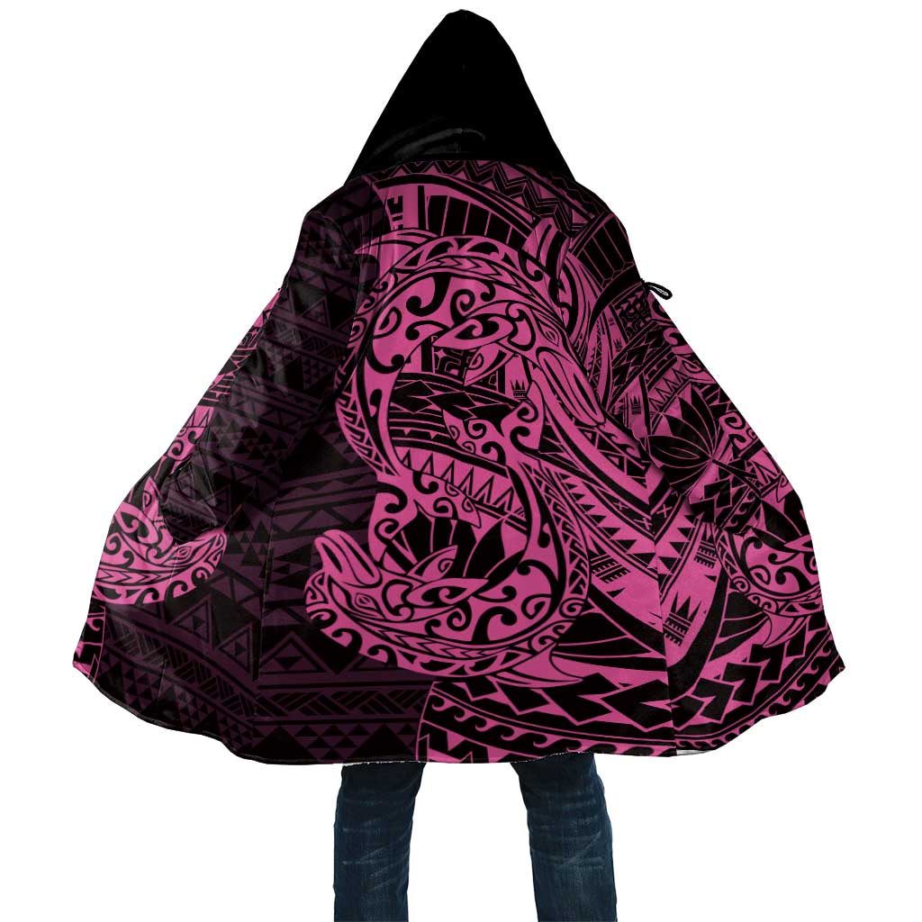 Pink Couple Dolphins Maori Polynesian Style Cloak LT9 Unisex Pink - Polynesian Pride