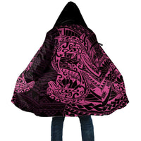 Pink Couple Dolphins Maori Polynesian Style Cloak LT9 Unisex Pink - Polynesian Pride
