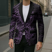 Purple Couple Dolphins Maori Polynesian Style Blazer LT9 - Polynesian Pride