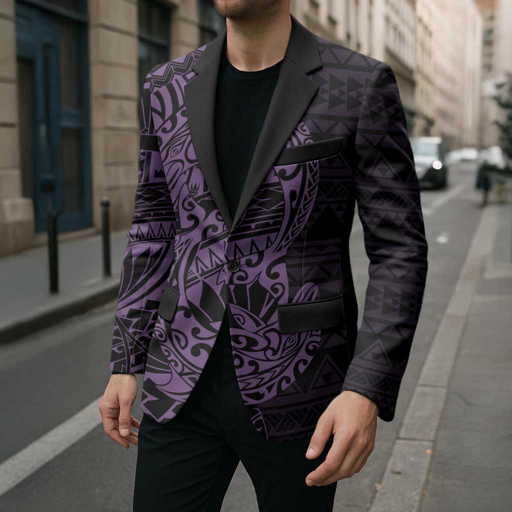 Purple Couple Dolphins Maori Polynesian Style Blazer LT9 - Polynesian Pride