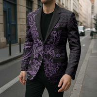 Purple Couple Dolphins Maori Polynesian Style Blazer LT9 - Polynesian Pride