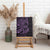 Purple Couple Dolphins Maori Polynesian Style Canvas Wall Art