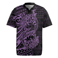 Purple Couple Dolphins Maori Polynesian Style Rugby Jersey LT9 Purple - Polynesian Pride