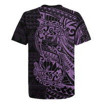 Purple Couple Dolphins Maori Polynesian Style Rugby Jersey LT9 - Polynesian Pride