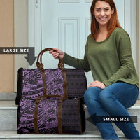 Purple Couple Dolphins Maori Polynesian Style Travel Bag - Polynesian Pride