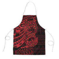 Red Couple Dolphins Maori Polynesian Style Apron LT9 Red - Polynesian Pride