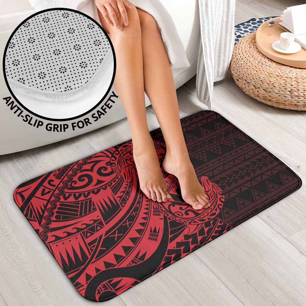 Red Couple Dolphins Maori Polynesian Style Bathroom Set LT9 - Polynesian Pride