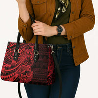 Red Couple Dolphins Maori Polynesian Style Leather Bag LT9 - Polynesian Pride