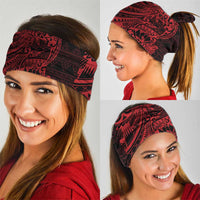 Red Couple Dolphins Maori Polynesian Style Neck Gaiter - Polynesian Pride