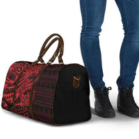 Red Couple Dolphins Maori Polynesian Style Travel Bag - Polynesian Pride