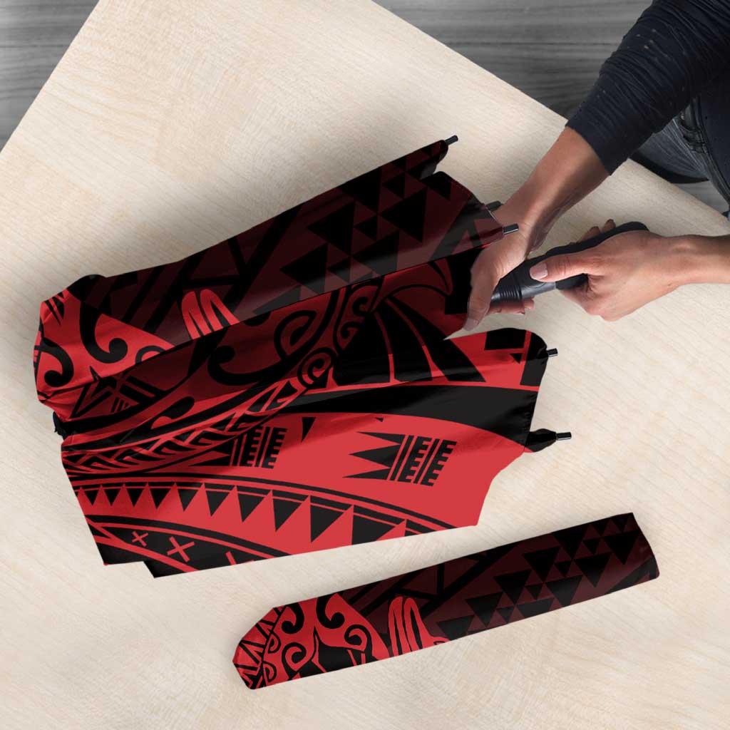Red Couple Dolphins Maori Polynesian Style Umbrella LT9 - Polynesian Pride