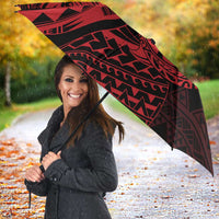Red Couple Dolphins Maori Polynesian Style Umbrella LT9 - Polynesian Pride
