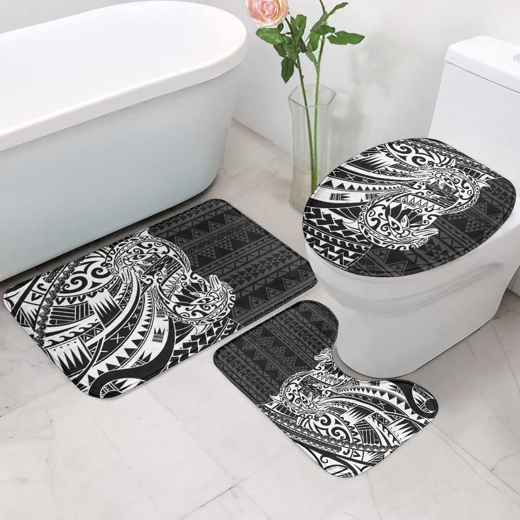 White Couple Dolphins Maori Polynesian Style Bathroom Set LT9 - Polynesian Pride