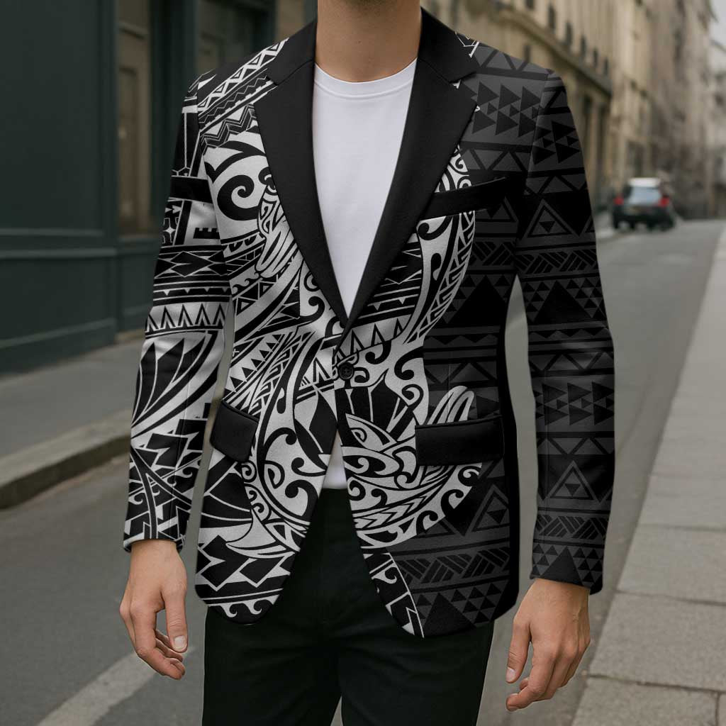 White Couple Dolphins Maori Polynesian Style Blazer LT9 - Polynesian Pride