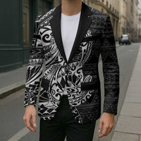White Couple Dolphins Maori Polynesian Style Blazer LT9 - Polynesian Pride