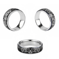 White Couple Dolphins Maori Polynesian Style Classic Ring - Polynesian Pride