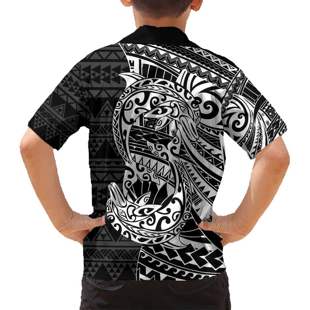 White Couple Dolphins Maori Polynesian Style Family Matching Long Sleeve Bodycon Dress and Hawaiian Shirt LT9 - Polynesian Pride