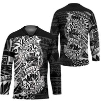 White Couple Dolphins Maori Polynesian Style Hockey Jersey - Polynesian Pride