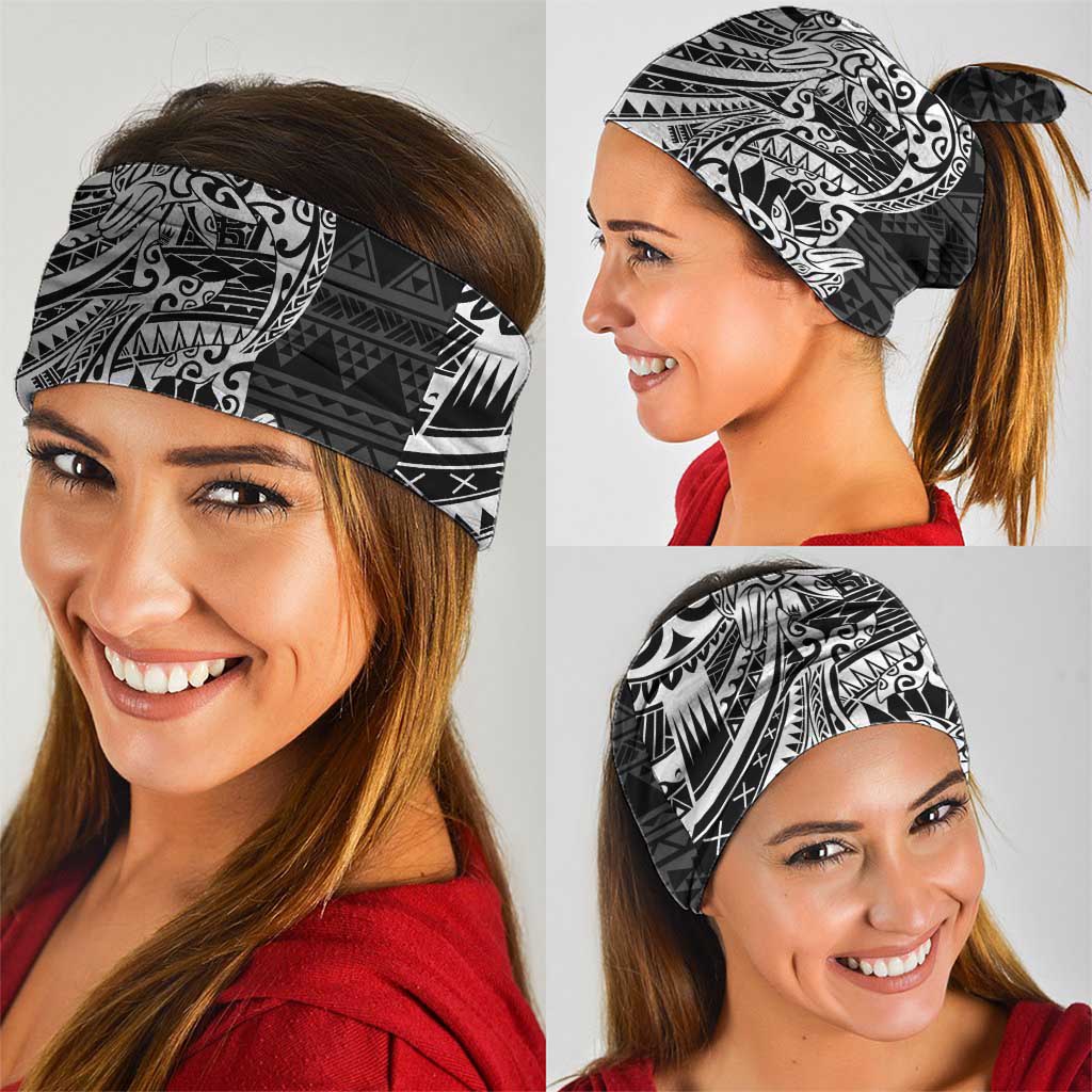 White Couple Dolphins Maori Polynesian Style Neck Gaiter - Polynesian Pride