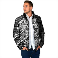 White Couple Dolphins Maori Polynesian Style Padded Jacket LT9 - Polynesian Pride